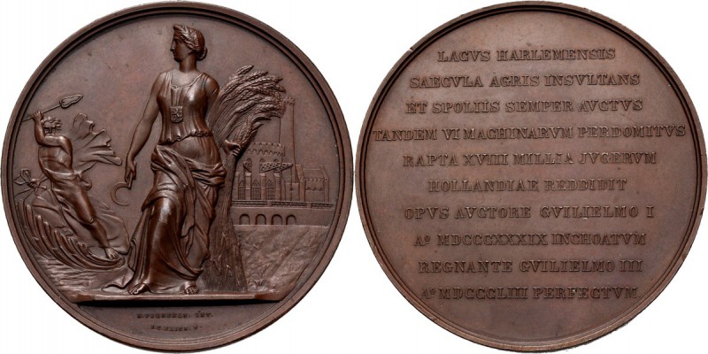 Medals
HISTORIEPENNIGEN - HISTORICAL MEDALS - DROOGMAKING VAN HET HAARLEMMERMEE...