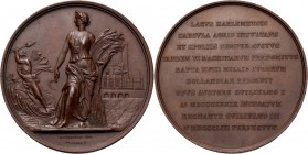 Medals
HISTORIEPENNIGEN - HISTORICAL MEDALS - DROOGMAKING VAN HET HAARLEMMERMEER 1853, by door N. Pieneman & S.C. Elion. Neerlandia staande tussen li...