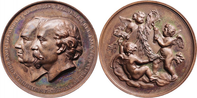 Medals
HISTORIEPENNIGEN - HISTORICAL MEDALS - TER ERE VAN DE SCHILDERS J.W. & N...