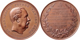 Medals
HISTORIEPENNIGEN - HISTORICAL MEDALS - TER ERE VAN MR. N.P. VAN DEN BERG. bij zijn afscheid als president van de Javasche Bank te Batavia 1889...