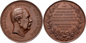 Medals
HISTORIEPENNIGEN - HISTORICAL MEDALS - TER ERE VAN MR. N.P. VAN DEN BERG. bij zijn afscheid als president van de Javasche Bank te Batavia 1889...