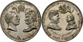 Medals
HISTORIEPENNIGEN - HISTORICAL MEDALS - BEZOEK VAN KEIZER WILHELM II & AUGUSTA VIKTORIA AAN AMSTERDAM 1891, by door J. Schulman inv. & J.D. Pos...