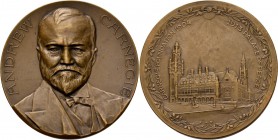 Medals
HISTORIEPENNIGEN - HISTORICAL MEDALS - OPENING VREDESPALEIS TE ‘S–GRAVENHAGE 1913, by door Toon Dupuis. Aanziend borstbeeld van Andreas Carneg...