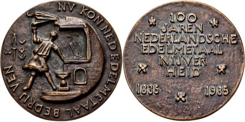 Medals
HISTORIEPENNIGEN - HISTORICAL MEDALS - 100 JAAR NEDERLANDSE EDELMETAALNI...