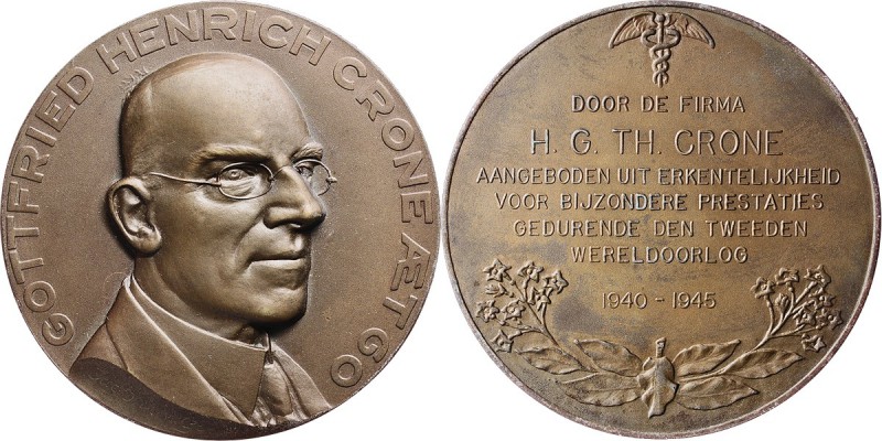 Medals
HISTORIEPENNIGEN - HISTORICAL MEDALS - GOTTFRIED HENRICH CRONE AET 60 z....