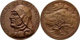 Medals
HISTORIEPENNIGEN - HISTORICAL MEDALS - 125 JAAR KONINKLIJKE ZUID HOLLANDSE REDDING MIJ 1949, by door M. Cobius. Hoofd met zuidwester naar rech...