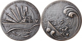 Medals
HISTORIEPENNIGEN - HISTORICAL MEDALS - HERDENKING SLAG IN DE JAVAZEE 1952, by door J.Ph. van Zegveld. Hare Ms. De Ruyter waarachter de vlaggen...