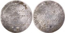 Medals
GILDEN, BRANDWEER, SCHUTTERIJ en AANVERWANTE PENNINGEN / VARIA / MEREAUX - TOEGANGSPENNING. ca. 1835, LEEUWARDEN Geheel gegraveerd. HUIS / VAN...