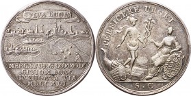 Medals
VROEDSCHAPS-RAADSPENNINGEN ATTENDANCE TOKENS - JENTONS DE PRÉSENCE - DUBBELE STADHUIS– OF VROEDSCHAPSPENNING 1741, S–HERTOGENBOSCH Op de aanle...