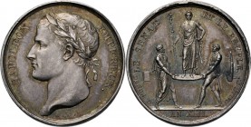Medals
Foreign Medals - COURONNEMENT ET SACRE an XIII (1804), by by Denon, Droz & Galle., FRANCE Laureate head left. Rev. Roman senator and soldier h...