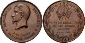 Medals
Foreign Medals - THE FALL OF SEBASTOPOL 1855, by by Blanchère., FRANCE Bare head to left. A LA GLOIRE / DE L’ARMEE D’ORIENT. Rev. PRISE DE SÉB...