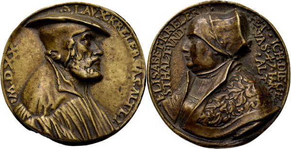 Medals
Foreign Medals - LUKAS & ELISABETH KRELER, GOLDSMITHS IN AUGSBURG. 1520 ...