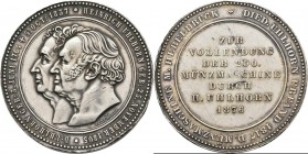 Medals
Foreign Medals - COMPLETION OF THE 200th MINTING PRESS BY H. UHLHORN 1876, by by H. Wittig., GERMANY Busts to left. Rev. seven lines of text. ...