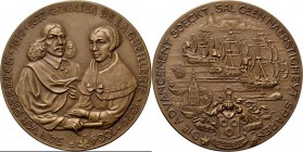 Medals
Foreign Medals - Zuid-Afrika. JAN VAN RIEBEECK 1652 – 1952 HERDENKING VAN DE LANDING AAN DE KAAP DE GOEDE HOOP 1952, by door Maarten Pauw., SO...
