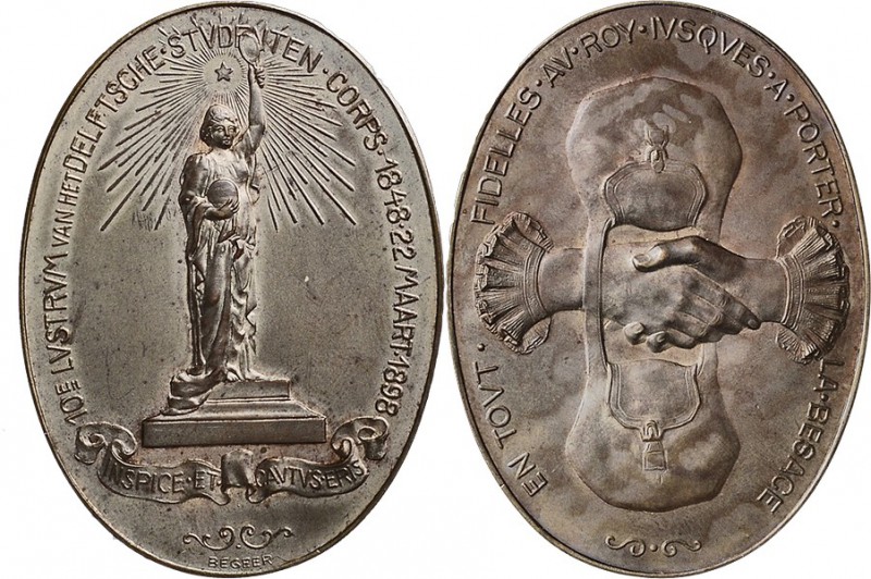 Medals
UNIVERSITEITS PENNINGEN - DELFT. 10e LUSTRUM VAN HET STUDENTEN CORPS 189...