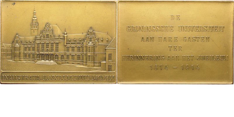 Medals
UNIVERSITEITS PENNINGEN - GRONINGEN. 3e EEUWFEEST UNIVERSITEIT 1914, GRO...