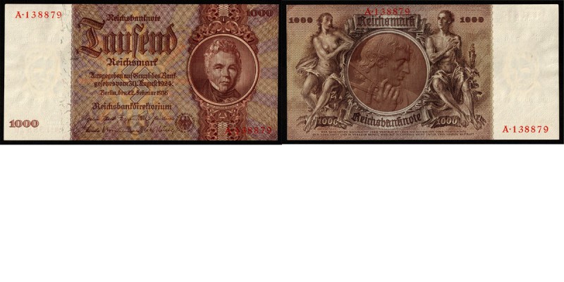 Paper money
Germany, Third Reich - 1000 Reichsmark 1936 Brown and olive. Karl-F...