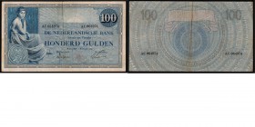 Paper money
Netherlands - 100 Gulden type 1921 Bankbiljet ‘Grietje Seel’. ht: Delprat - Vissering. sn: 2 letters 6 cijfers. Zonder serieletters in de...