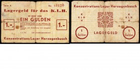 Paper money
Netherlands - 1 Gulden 1 november 1943, KAMPGELD WW II, VUGHT - HERZOGENBUSCH Lagergeld Konzentrationslager Herzogenbusch Ein Gulden. Roo...