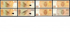 Paper money
LOTS - Lot Netherlands Antilles (4) Consisting of 50 Gulden 1994 (P. 25c), 50 Gulden 2006 (P. 30d), 50 Gulden 2011 (P. 30e) and 100 Gulde...
