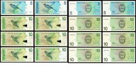 Paper money
LOTS - Lot Netherlands Antilles (8) 5 Gulden 1986 (P. 22a), 5 Gulden 1994 (P. 22c), 10 Gulden 1994 (P. 23c), 10 Gulden 1998 (P. 28a), 10 ...