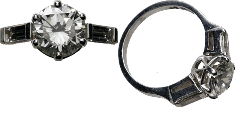 Miscelancious
Platina ring. Voorzien van een ca. 1.50 ct briljant geslepen diam...