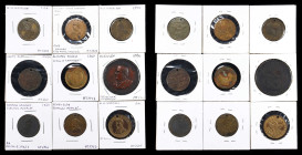 Lot of (9) 19th Century Presidential Campaign Medals.
Candidates include: Andrew Jackson; (4) William Henry Harrison; (2) Henry Clay; Abraham Lincoln...