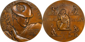 1953 United States Assay Commission Medal. JK AC-98. Bronze. Specimen-64 (PCGS).
51 mm. The 1953 is widely regarded as one of the most elusive entrie...