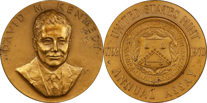 1970 United States Assay Commission Medal. JK AC-114. Rarity-7. Bronze. Specimen...