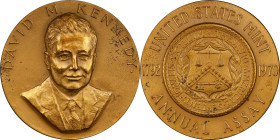 1970 United States Assay Commission Medal. JK AC-114. Rarity-7. Bronze. Specimen-64 (PCGS).
57 mm. This is one of the most elusive entries in the lat...