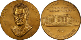1972 United States Assay Commission Medal. JK AC-116. Rarity-7. Bronze. Specimen-63 (PCGS).
57 mm. Accompanied by the original, expertly preserved, f...