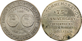 1935 Boston Numismatic Society 75th Anniversary Commemorative Medal. Sterling Silver. Presented to Rochester Numismatic Association. MS-63 (PCGS).
44...