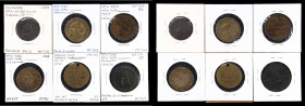 Lot of (9) Early American Tokens.
Most issuers are from New York City, but we also note one each from Delaware and Massachusetts. Includes pieces in ...