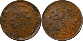 NEW JERSEY. Belleville. Undated (1837) T.D. Seaman. HT-204, Low-148, W-NJ-160-15a. Rarity-2. Copper. Plain Edge. AU-58 (PCGS).
28 mm.
PCGS# 77704.
...