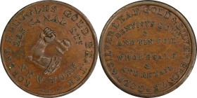 NEW YORK. New York. Undated (1835-1838) Robert B. Ruggles. HT-308, Low-274, W-NY-920-15a. Rarity-4. Copper. Plain Edge. AU-55 (PCGS).
28.5 mm.
PCGS#...