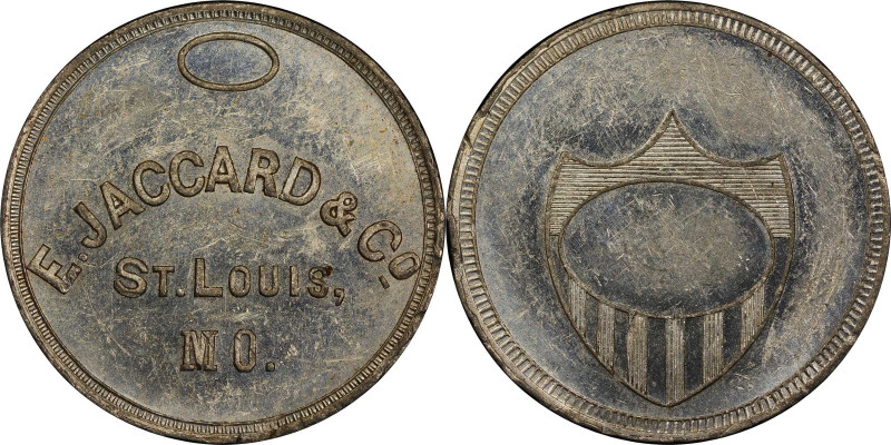 MISSOURI. St. Louis. Undated (1860) E. Jaccard & Co. Miller-Mo 10. White Metal. ...