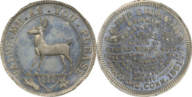 1861 Higley Copper / Robinson Store Card. Kenney-1, Rulau Ct-Ha 15, W-15010. White Metal. MS-63 PL (PCGS).
One of 150 struck in white metal.
From th...