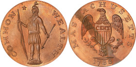 "1788" (ca. 1947) Massachusetts Cent. Evans Copy. Copper. Choice Mint State.
178.0 grains.
From the Sydney F. Martin Collection. Purchased from Toke...