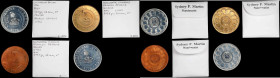 Lot of (5) "1776" (1962) Continental Dollars. Bashlow Restrike. Mint State.
38 mm. Included are: (2) HK-853a, bronze, one example with the original e...