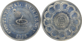 "1776" (1962) Continental Dollar. Bowers Restrike. HK-854a. Rarity-3. White Metal. MS-67 (PCGS).
38 mm. 302.0 grains.
From the Sydney F. Martin Coll...