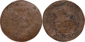 "1787" (ca. 1860) Liber Natus Libertatem Defenda / Neo Eboracus Excelsior Fantasy by C. Wyllys Betts. W-17260. Copper. As Made.
96.5 grains. This hai...