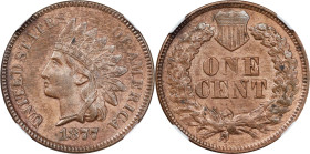 1877 Indian Cent. AU Details--Cleaned (NGC).
PCGS# 2127. NGC ID: 2284.

Estimate: $1800