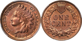 1887 Indian Cent. MS-63 RB (PCGS).
PCGS# 2158. NGC ID: 228F.

Estimate: $125