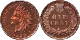 1888 Indian Cent. Proof-64 RB (PCGS).
PCGS# 2352. NGC ID: 22AA.

Estimate: $425