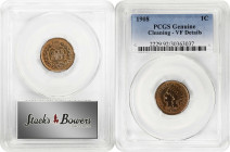 Lot of (6) Certified Indian Cents.
Included are: 1865 Fancy 5, VF Details--Cleaning (PCGS); 1886 Type I Obverse, Snow-5, EF-40 (ANACS); 1895 MS-63 BN...