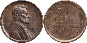 1911-S Lincoln Cent. MS-64 BN (PCGS). CAC.
PCGS# 2447. NGC ID: 22B9.

Estimate: $425