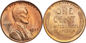 1935 Lincoln Cent. MS-66 RD (PCGS).
PCGS# 2641. NGC ID: 22DB.

Estimate: $100