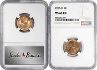 Lot of (3) 1935-D Lincoln Cents. MS-66 RD (NGC).
PCGS# 2644. NGC ID: 22DC.

Estimate: $200