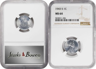 1943 Lincoln Cent. PDS Set. (NGC).
All examples are individually graded and encapsulated by PCGS. Included are: 1943 MS-65; 1943-D MS-65; and 1943-S ...