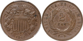1864 Two-Cent Piece. Large Motto. 180 Degree Rotated Dies. EF-45 (PCGS).
PCGS# 3576. NGC ID: 22N9.

Estimate: $75